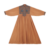 DELFINA WITH SINDHI EMBROIDERY - HONEY BLUE