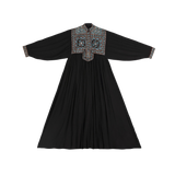 DELFINA WITH SINDHI EMBROIDERY - BLACK BLUE