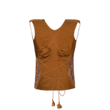 CHOLI-RUST/ORANGE PURPLE