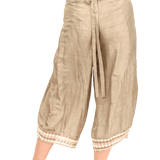 Lenu Trousers / Silk-Creamy Stripes