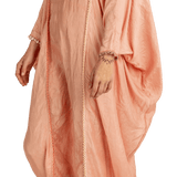 THEA DRESS SILK / CORAL WINE