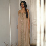 FLOR - TAUPE DEEP GREEN