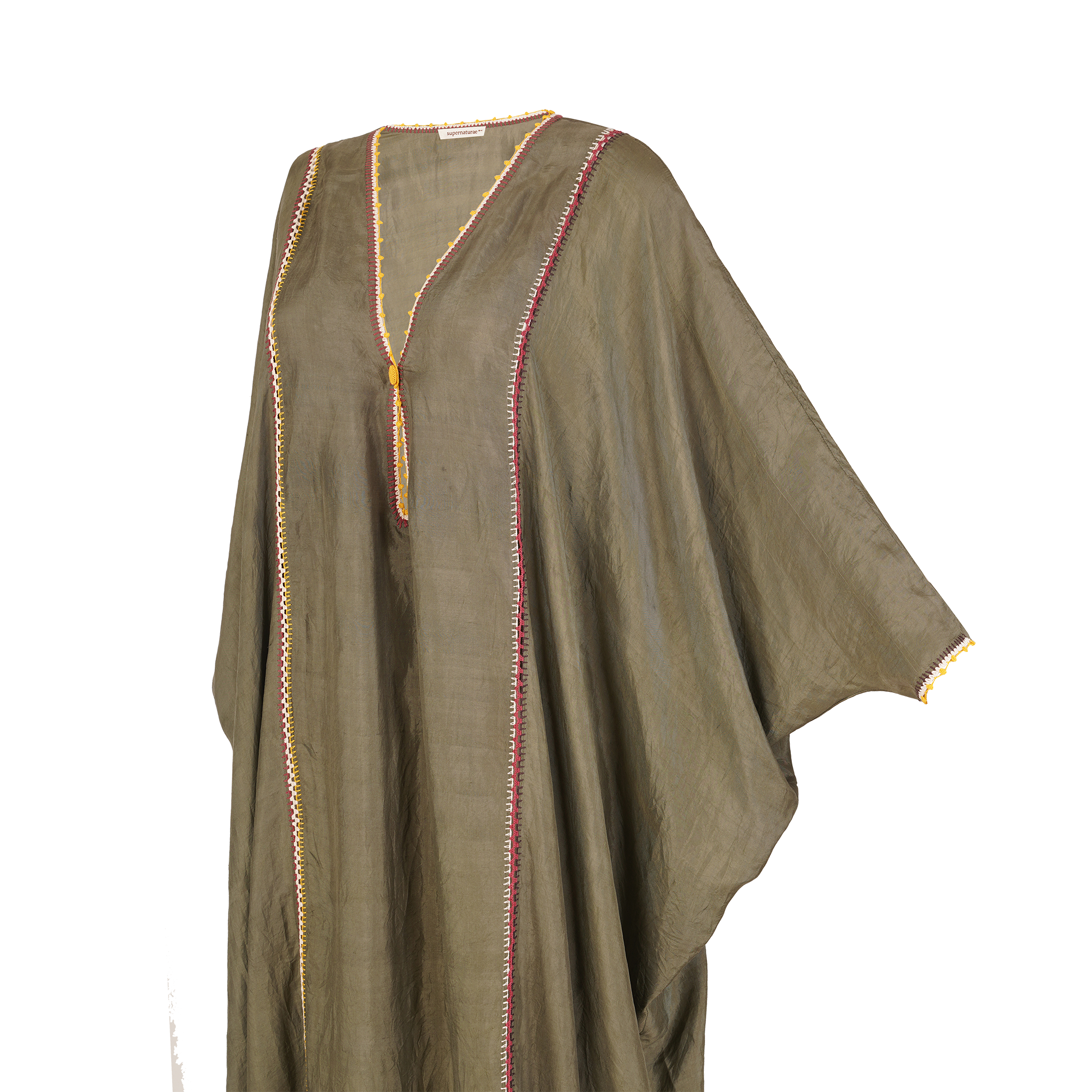 THEA SILK DRESS / Harvest Olive