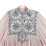 DELFINA WITH PAKKO EMBROIDERY - ROSE AND DEEP BLUE