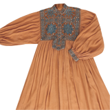 DELFINA WITH SINDHI EMBROIDERY - HONEY BLUE