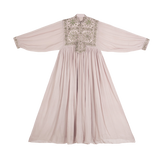 DELFINA WITH PAKKO EMBROIDERY - ROSE AND LIGHT GREEN
