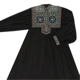 DELFINA WITH SINDHI EMBROIDERY - BLACK BLUE