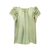 AZUCENA TOP SILK/ SAGE GREEN