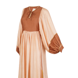 SERAFINA SILK/ Beige cognac