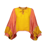 SERAFINA TOP SILK / HIBISCUS