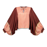 SERAFINA TOP SILK / Earth Rose