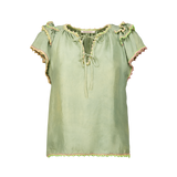 AZUCENA TOP SILK/ SAGE GREEN