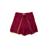 Elsa Shorts / Silk - POMEGRANATE