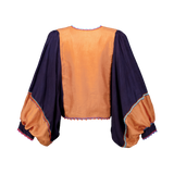SERAFINA TOP SILK / Indigo Sunset