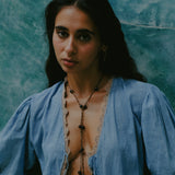 Agata Blouse / Khadi cotton - AZUL CIELO
