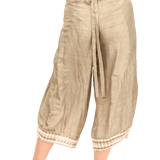 Lenu Trousers / Silk-Creamy Stripes