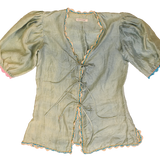 Agata Blouse / Silk- MINT