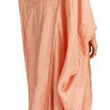 THEA DRESS SILK / CORAL WINE