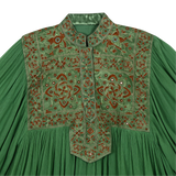 DELFINA WITH PAKKO EMBROIDERY - EMERALD AND ROSEWOOD
