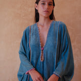 THEA DRESS / BLUE PEARL