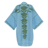 FREYJA LINEN ROBE / BLUE