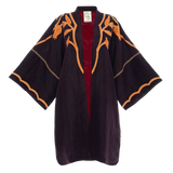 FREYJA LINEN ROBE / PLUM